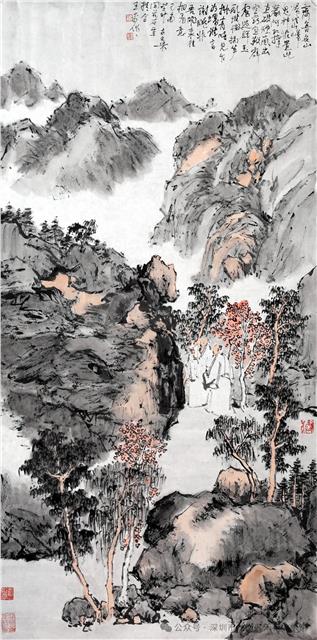 “云山水月”书画课题研究展深圳开讲